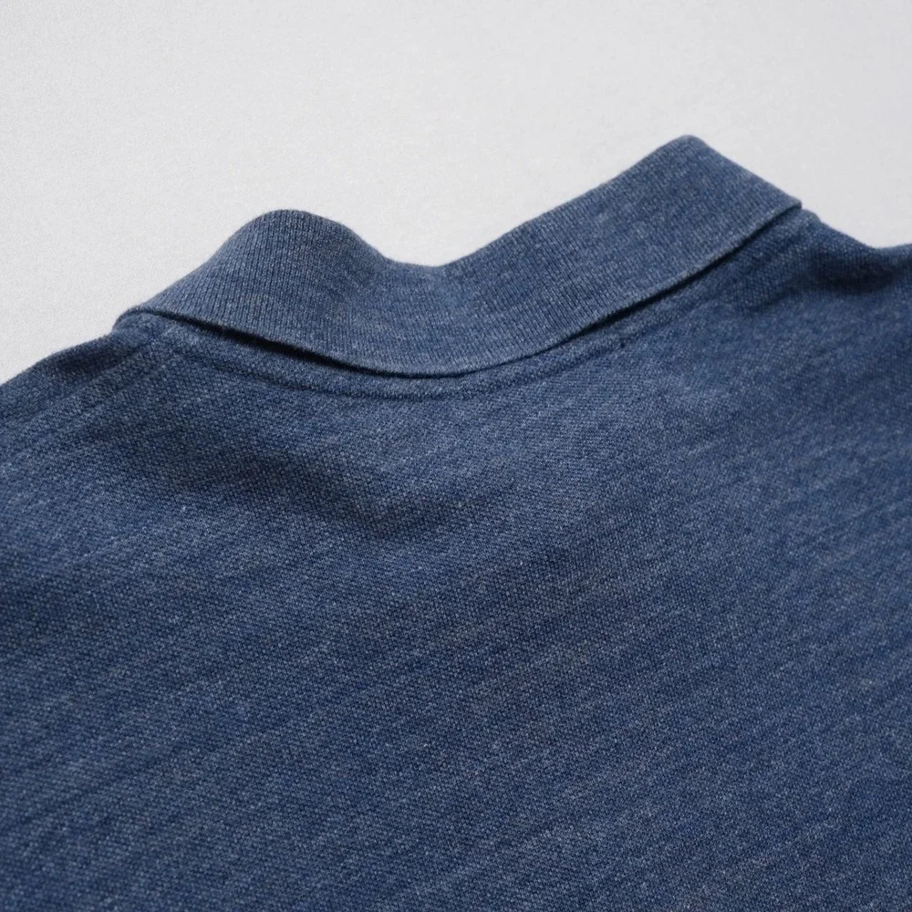 Polo Ralph Lauren Polo Mens 2XB Blue Heathered Pique Big Tall Red‎ Pony